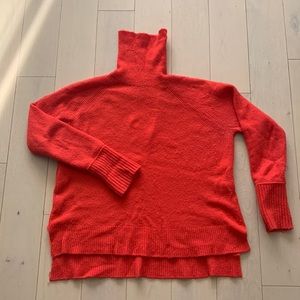 Soft, cozy and warm JCrew winter sweater in bright red